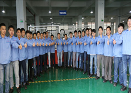 部分車間員工合影